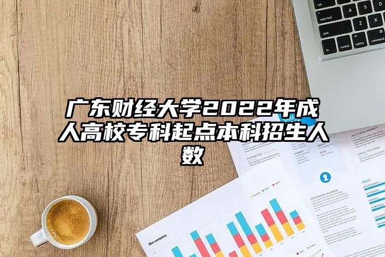 广东财经大学2022年成人高考专科起点本科招生人数